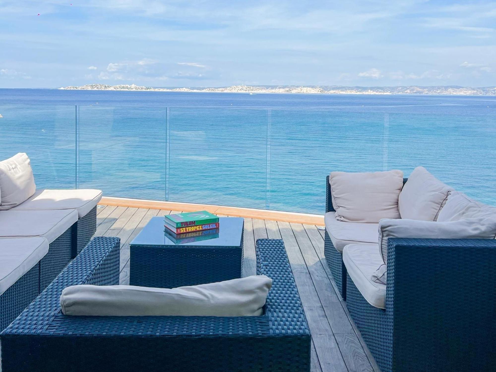 Villa Luxe Vue Mer Panoramique - Sauna-Hamam - Jacuzzi Marseille Exteriör bild